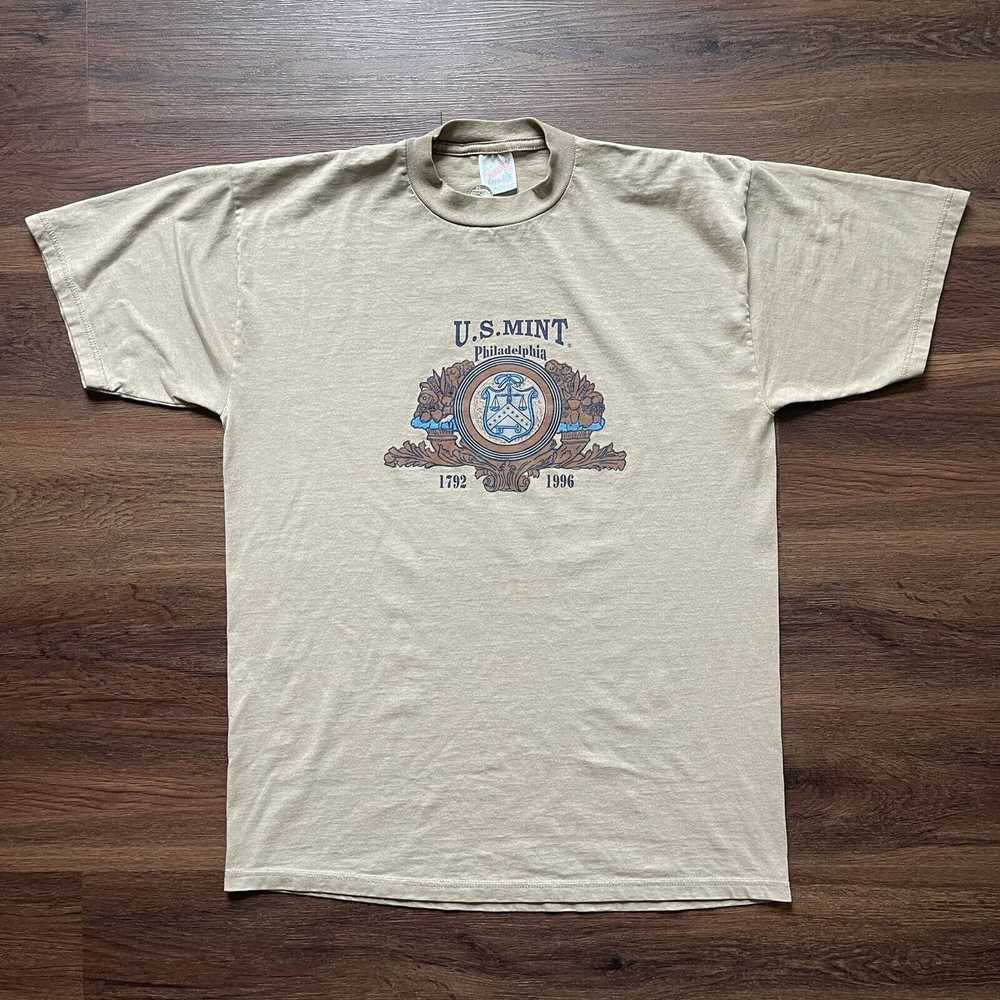 Jerzees Vtg 90s US Mint Philly Coin tshirt Philad… - image 2