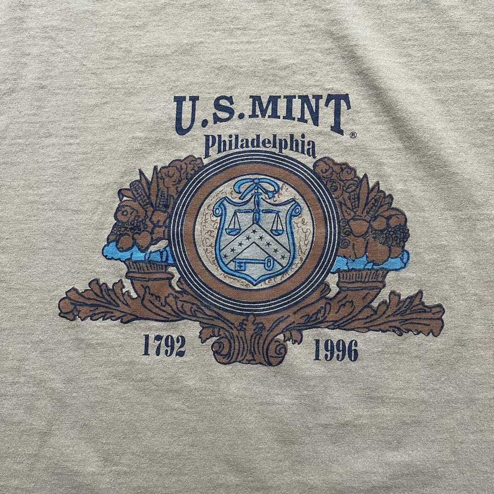 Jerzees Vtg 90s US Mint Philly Coin tshirt Philad… - image 3