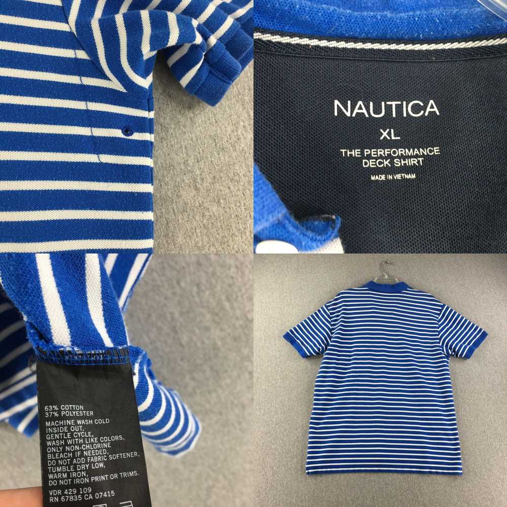 Nautica Nautica Polo Shirt Mens XL Short Sleeve P… - image 4