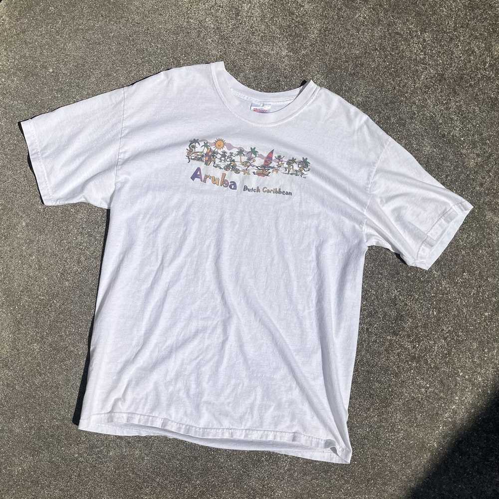 Hanes × Vintage VINTAGE HANES ARUBA TEE - image 2