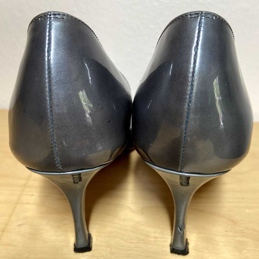 Other Manolo Blahnik Peep Toe Pumps Leather Strip… - image 4