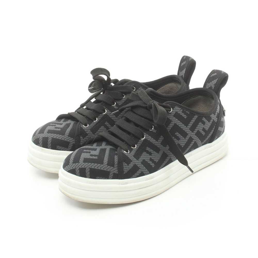 Fendi Zucca Sneakers Fabric Gray Black - image 1