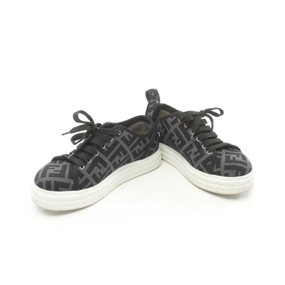 Fendi Zucca Sneakers Fabric Gray Black - image 3