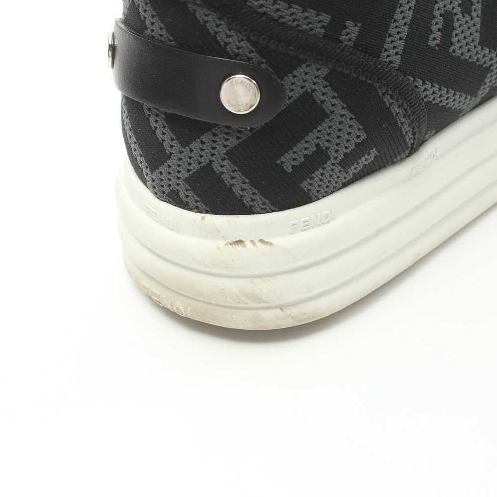 Fendi Zucca Sneakers Fabric Gray Black - image 8