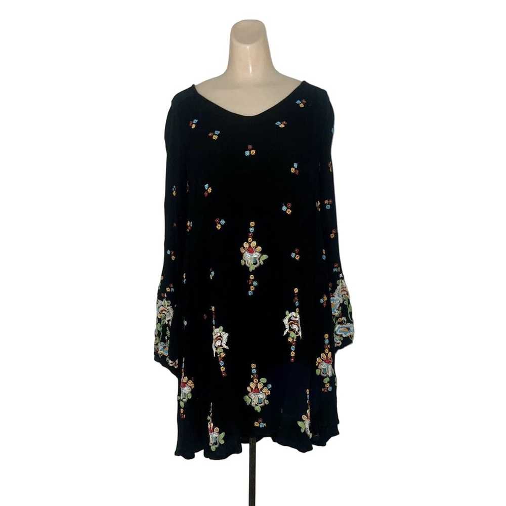 Free People Embroidered Oxford Swing Dress Tunic … - image 2