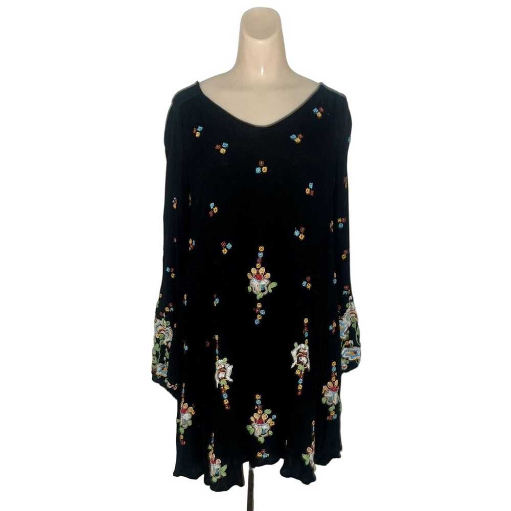 Free People Embroidered Oxford Swing Dress Tunic … - image 3