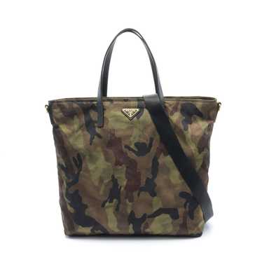 Prada TESSUTO STAMPAT Handbag Tote Bag Camouflage… - image 1