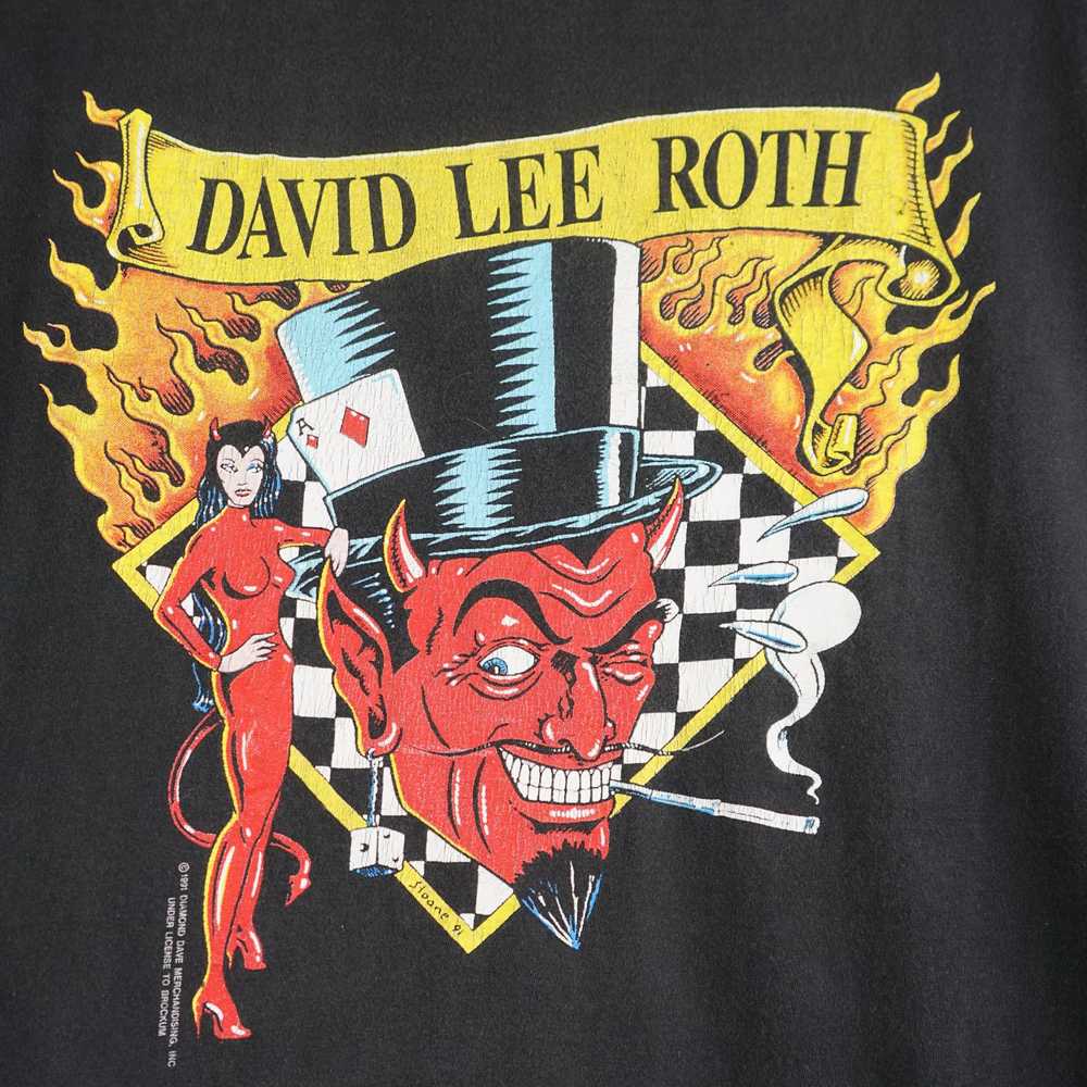 Band Tees × Tour Tee × Vintage 1991 David Lee Rot… - image 2