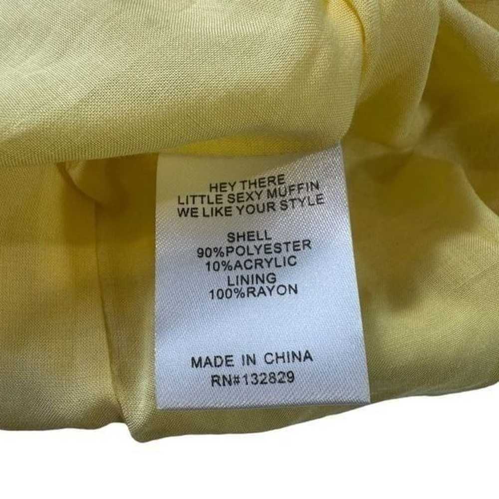 Revolve LPA Efren Yellow Tweed Puff Sleeves Mini … - image 11