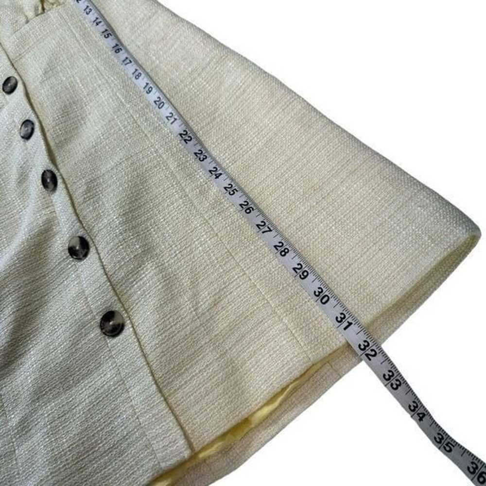 Revolve LPA Efren Yellow Tweed Puff Sleeves Mini … - image 12