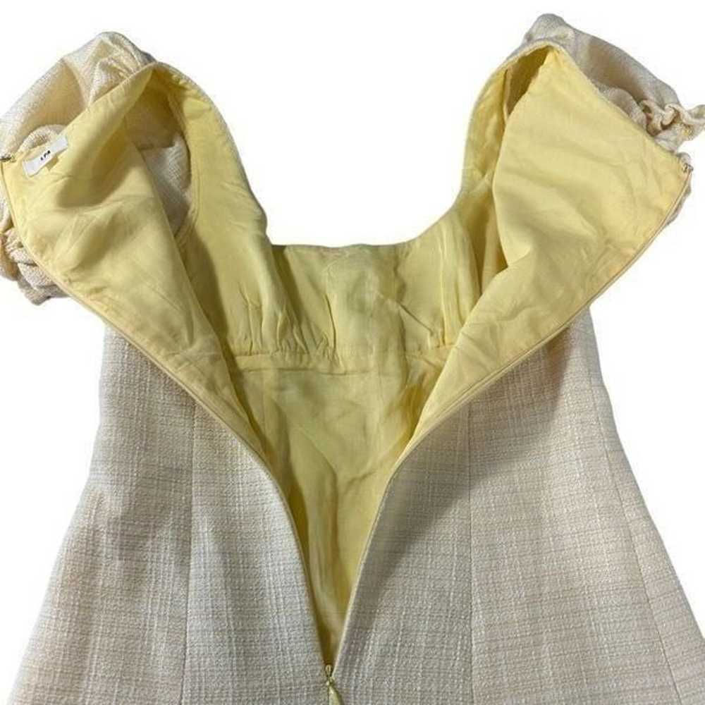 Revolve LPA Efren Yellow Tweed Puff Sleeves Mini … - image 7