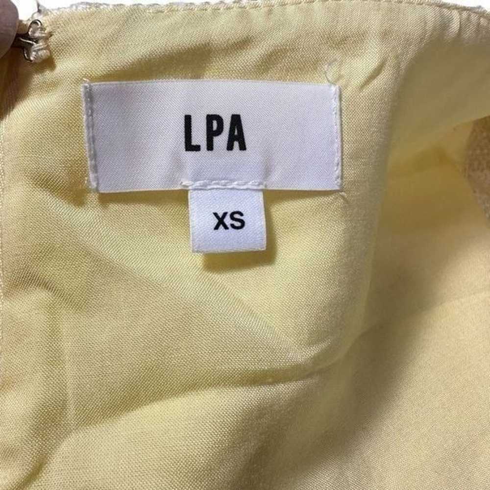 Revolve LPA Efren Yellow Tweed Puff Sleeves Mini … - image 9