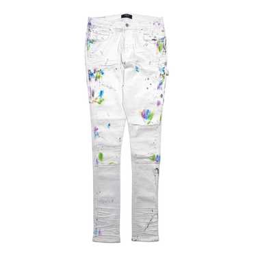 Amiri Amiri Paint Splatter Workmans Jeans White - image 1