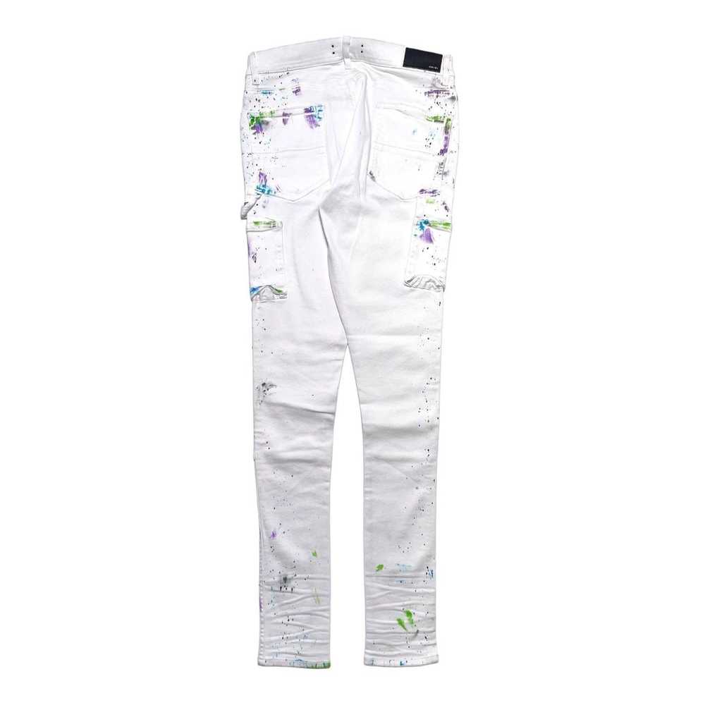 Amiri Amiri Paint Splatter Workmans Jeans White - image 2