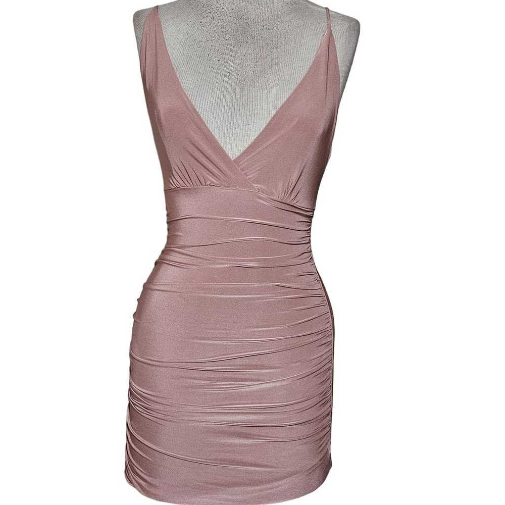 Pink Bodycon Mini Dress Size XS - image 1