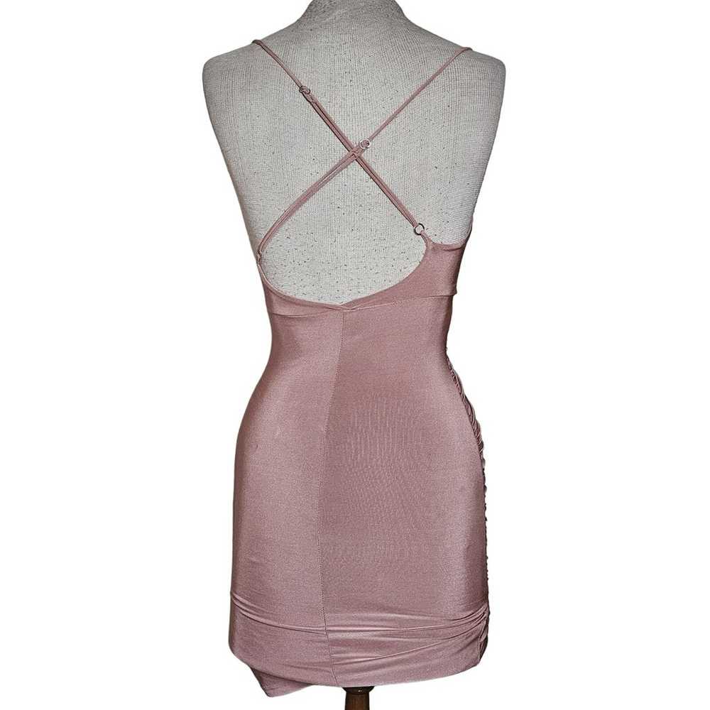 Pink Bodycon Mini Dress Size XS - image 2