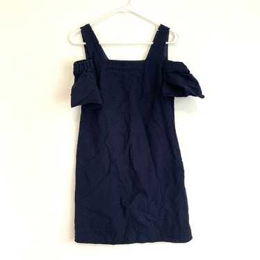 J. CREW Cold Shoulder Basketweave Textured Dress … - image 1