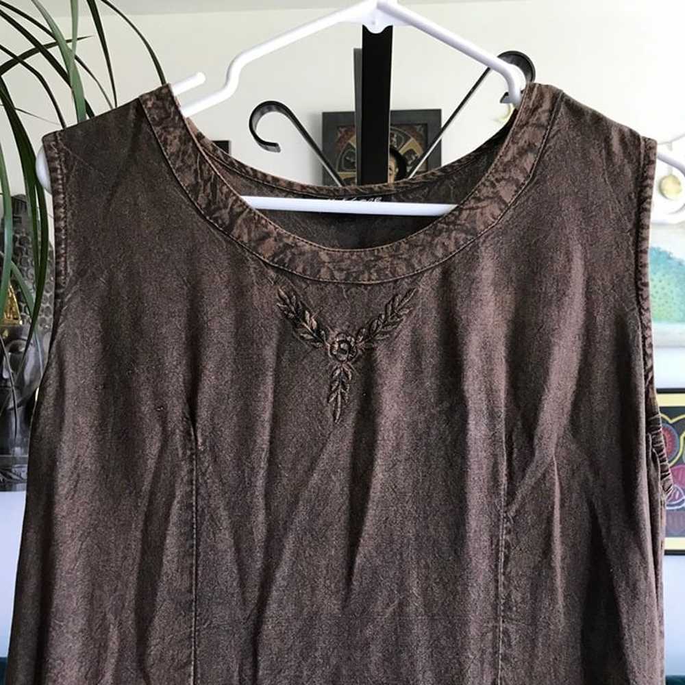 L' POGEE size M Cocoa Brown 2 Pc Renfair Witchy G… - image 3