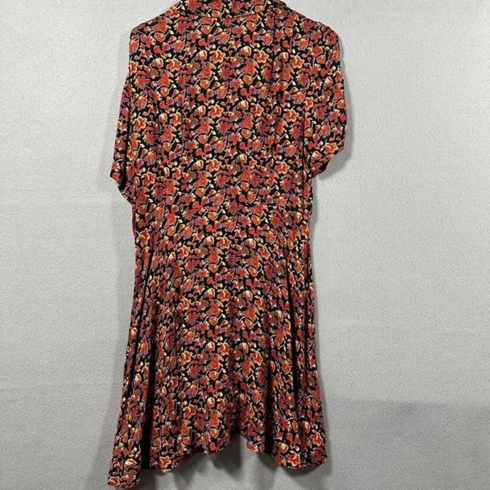 Free People Floral Dress Womens 12 Collared Butto… - image 8