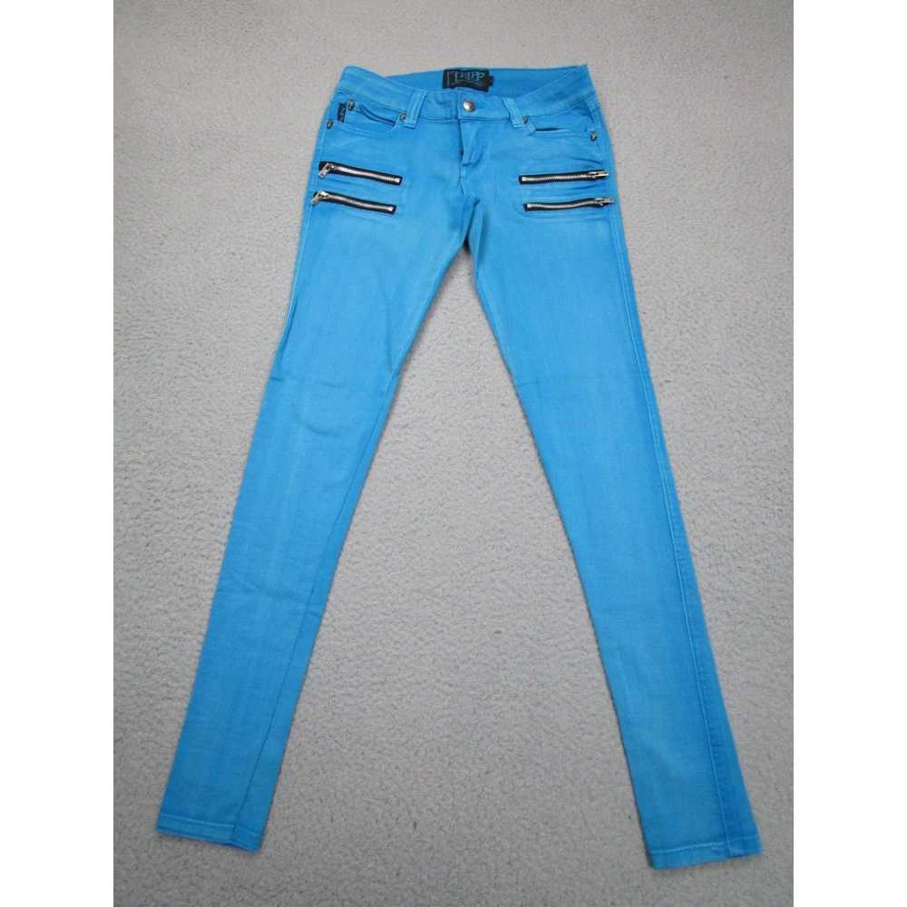 Trippen Tripp Jeans Womens 5 Blue Skinny Cyber Go… - image 1
