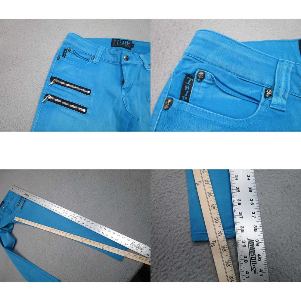 Trippen Tripp Jeans Womens 5 Blue Skinny Cyber Go… - image 4