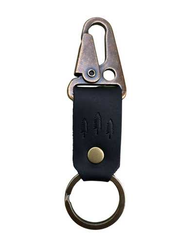 Portland Leather PLG Short Black Keychain