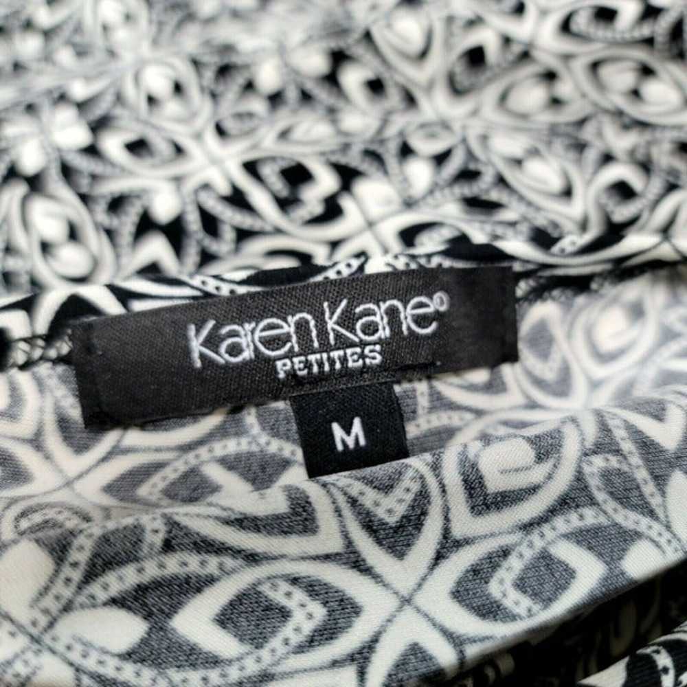Karen Kane Womens M Petite Black White Mandala Ge… - image 5