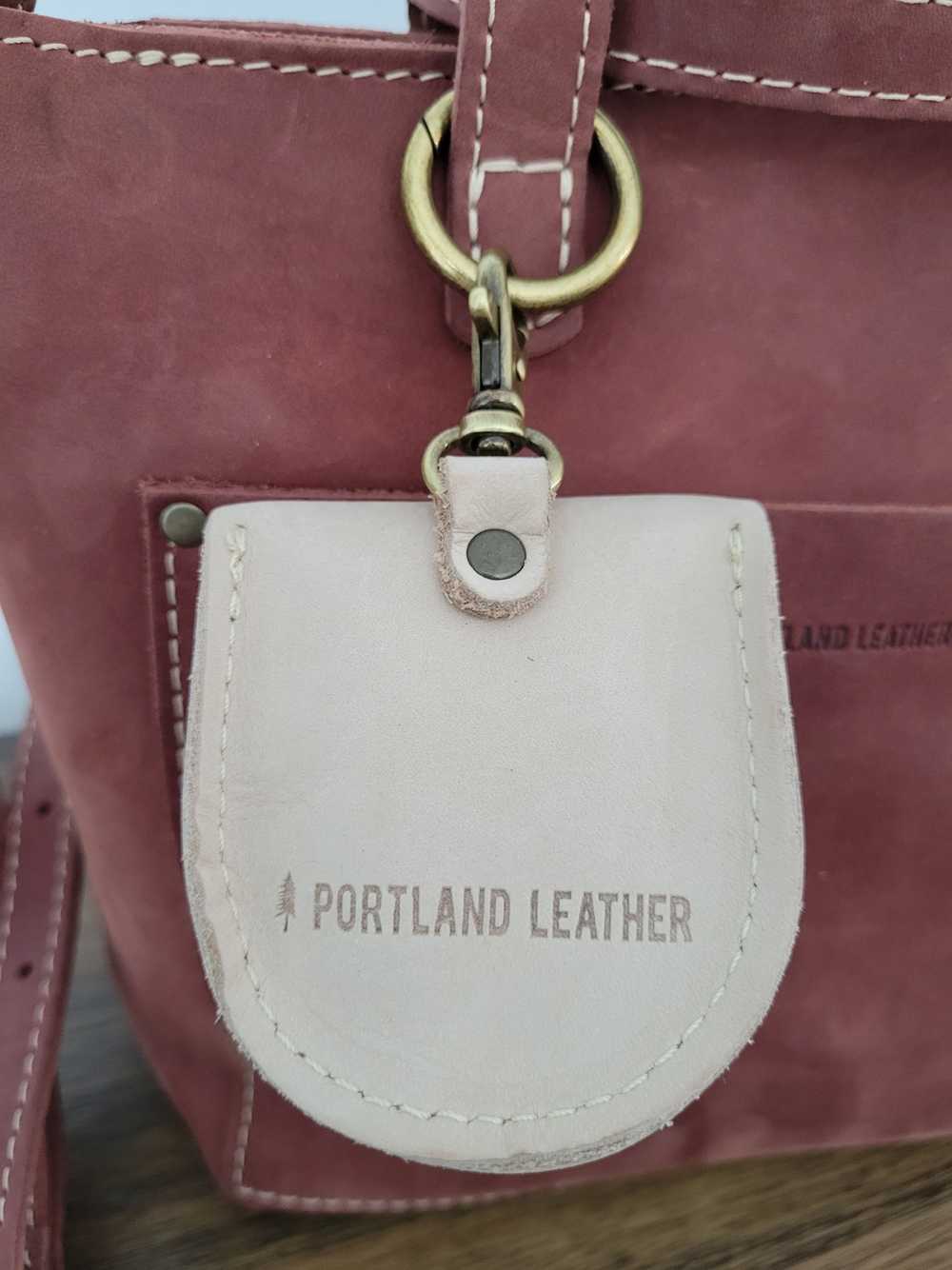 Portland Leather Lotus Mini Zip Crossbody Bag Bun… - image 9
