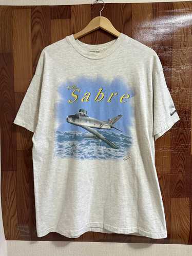 Rare × Streetwear × Vintage Tshirt F-86 Sabre