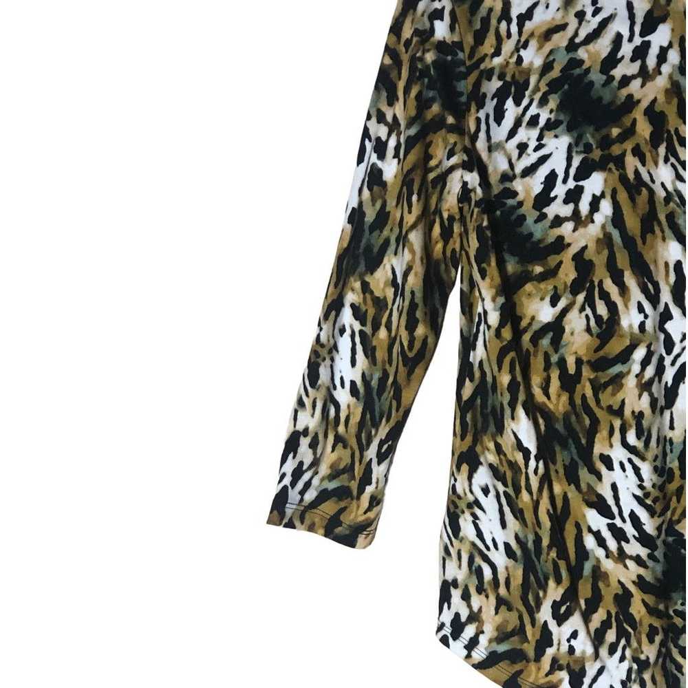 Anne Klein Anne Klein Sport Animal Print SZ S Tig… - image 6