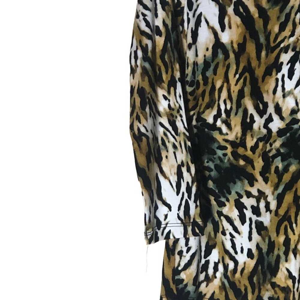 Anne Klein Anne Klein Sport Animal Print SZ S Tig… - image 8