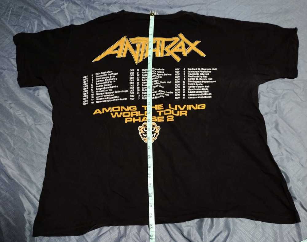 Band Tees × Made In Usa × Vintage Anthrax among t… - image 2