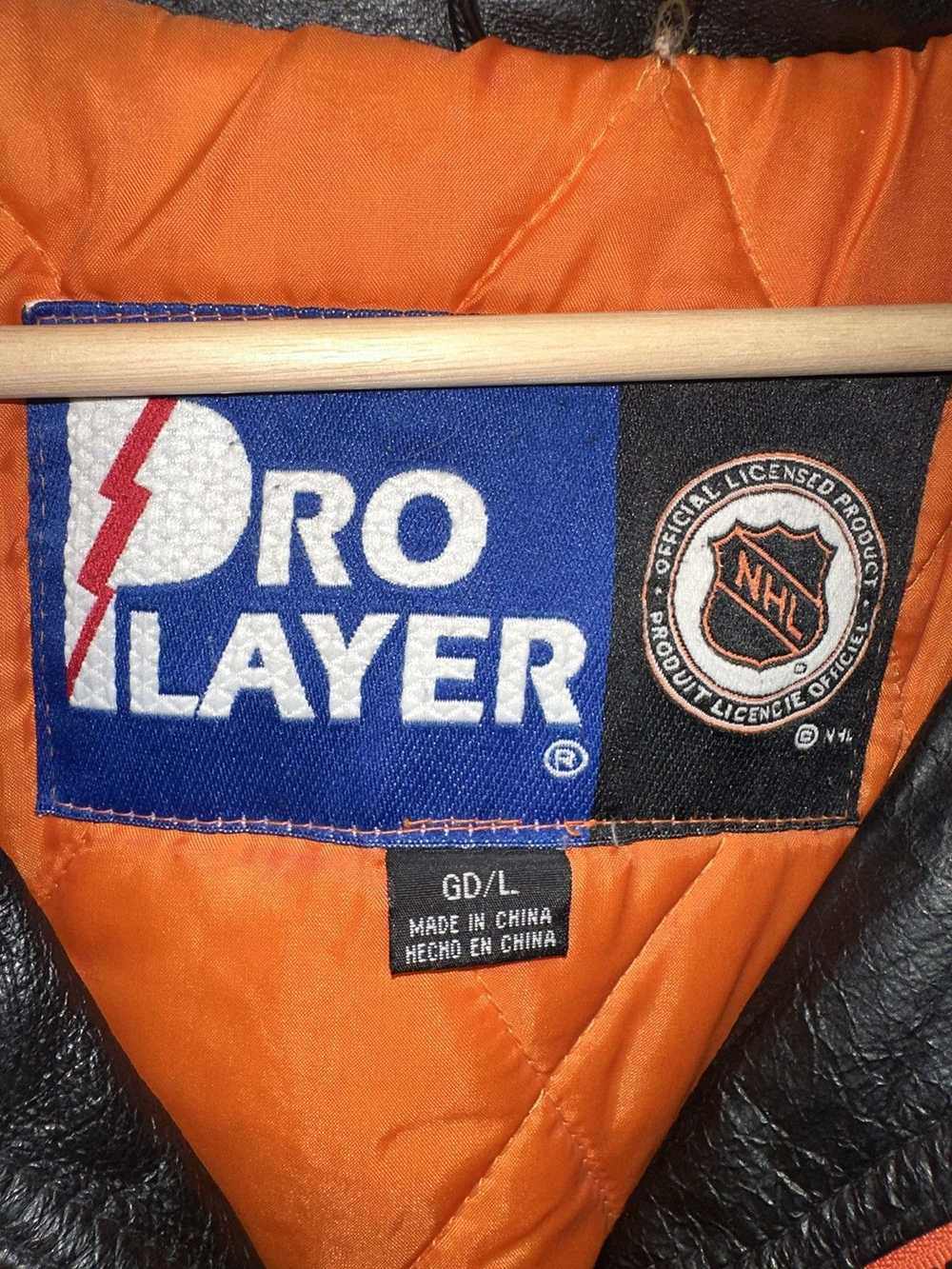 Pro Player Vintage Flyers Leather Jacket Size Lar… - image 5