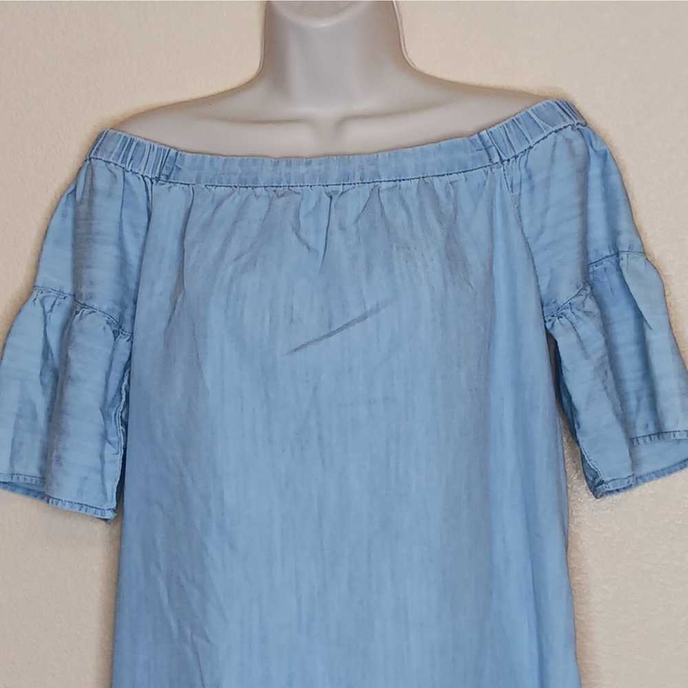 Madewell Dress Womens Size Medium Blue Denim Azal… - image 3