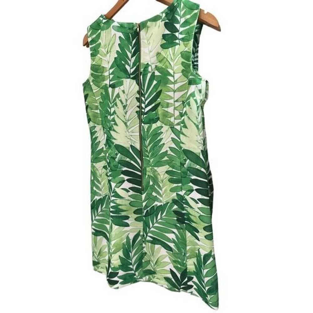 Julian Taylor New York Green Floral A Line Dress … - image 2