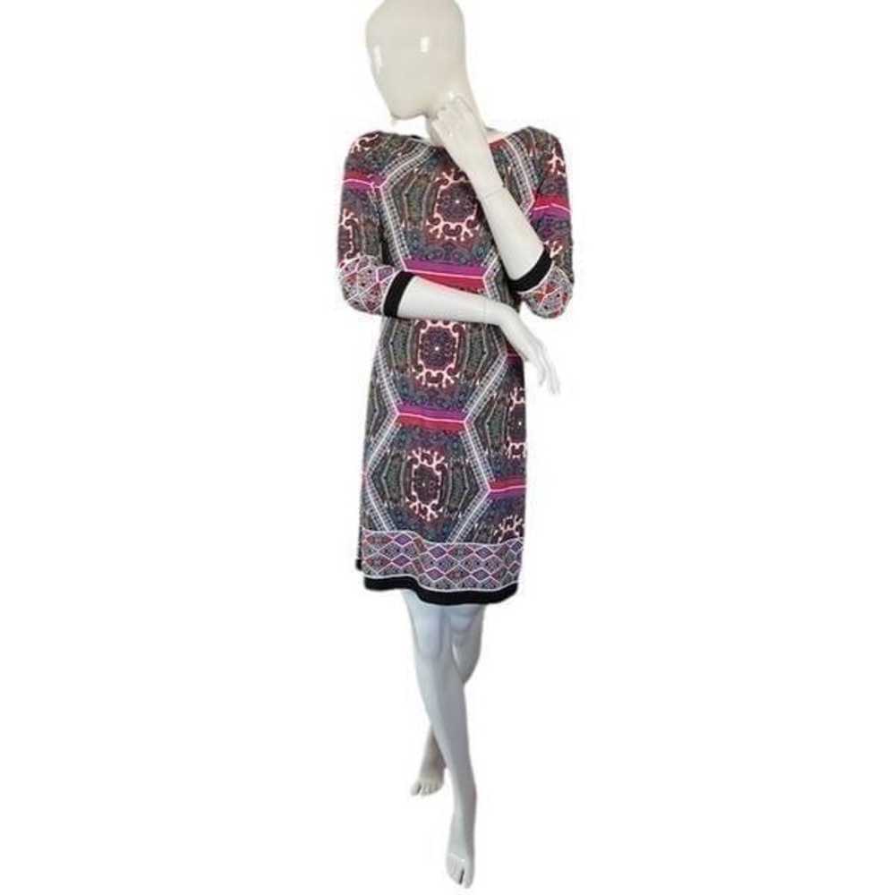 London Times Multi-Colored, Multi-Pattern Dress - image 1