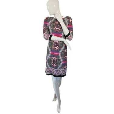 London Times Multi-Colored, Multi-Pattern Dress
