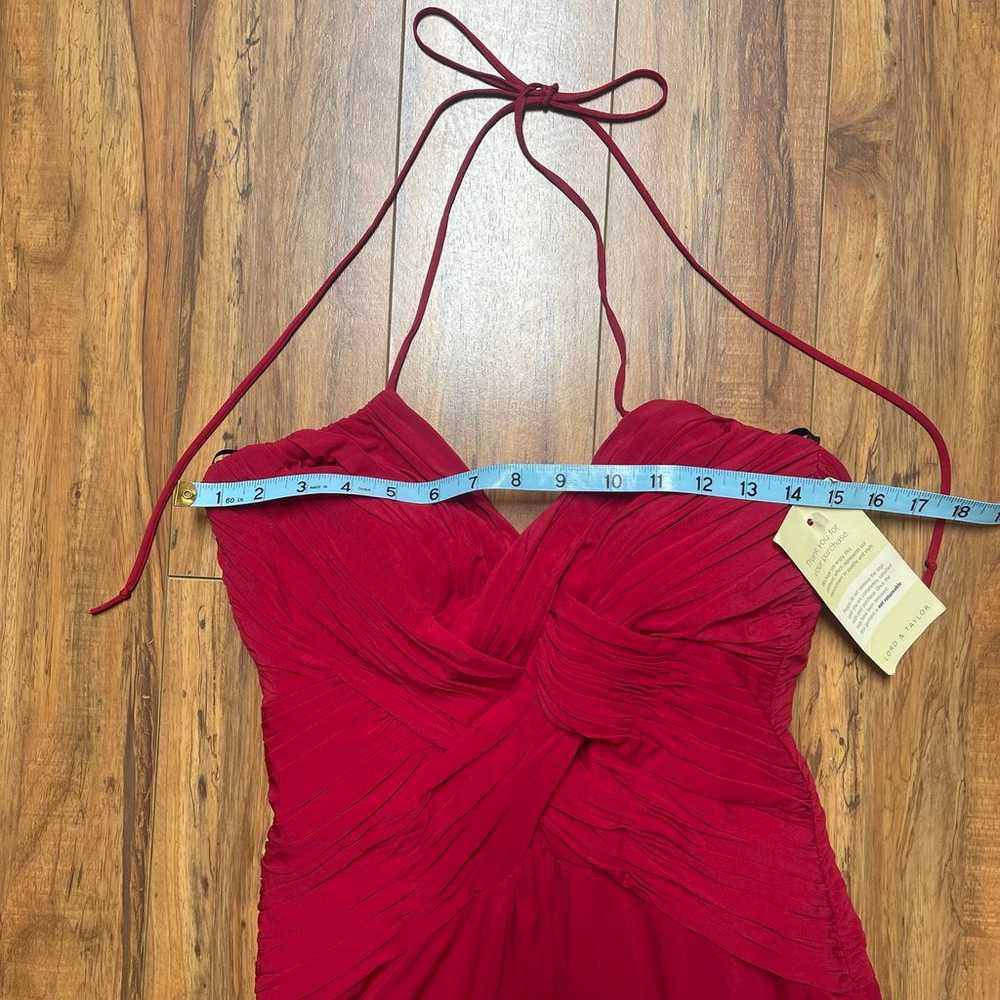 Laundry by Shelli Segal Femme Fatale Red Halter N… - image 8