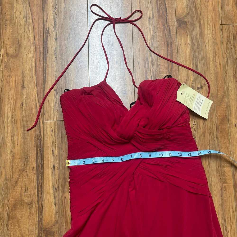 Laundry by Shelli Segal Femme Fatale Red Halter N… - image 9