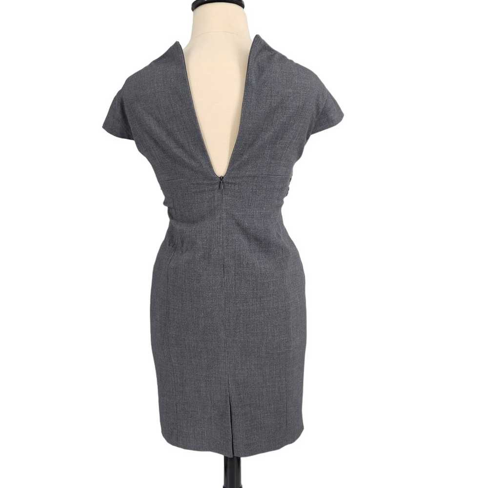 Vintage Evan-Picone Gray Suiting Sheath Dress 14 … - image 4