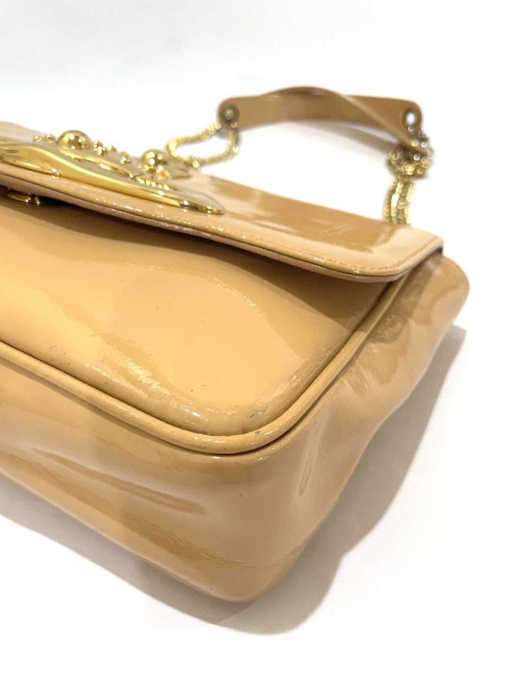 Vivienne Westwood Patent Leather Chain Flap Bag - image 11