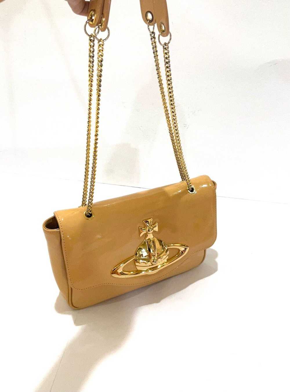 Vivienne Westwood Patent Leather Chain Flap Bag - image 2