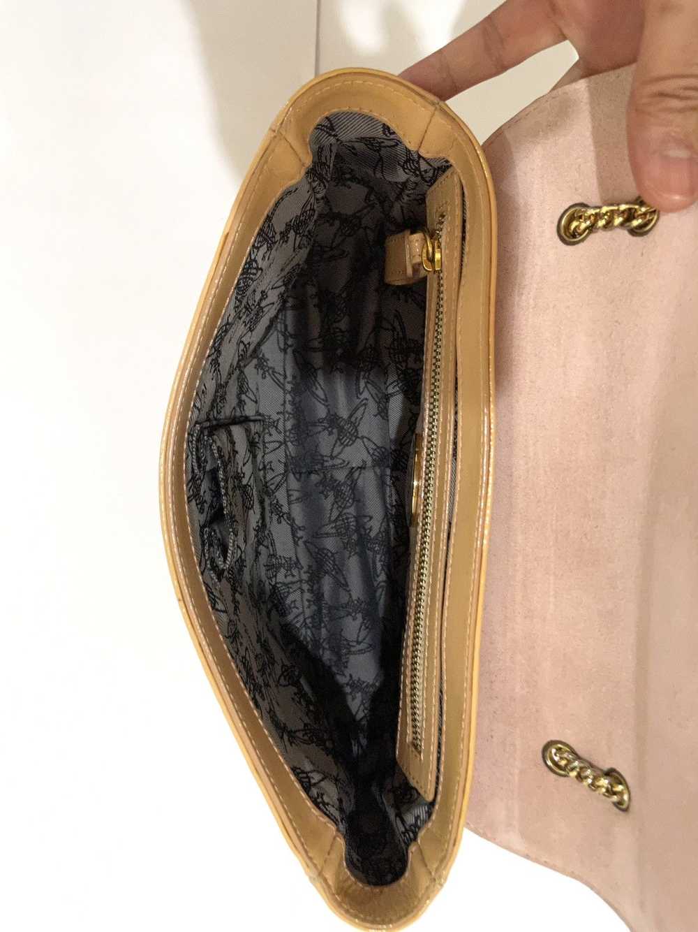 Vivienne Westwood Patent Leather Chain Flap Bag - image 6