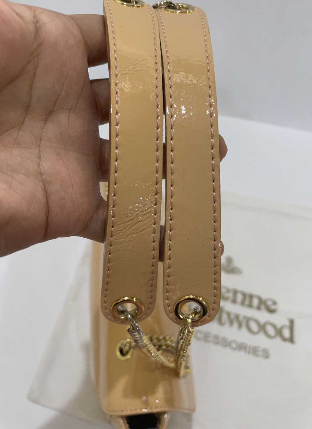 Vivienne Westwood Patent Leather Chain Flap Bag - image 7