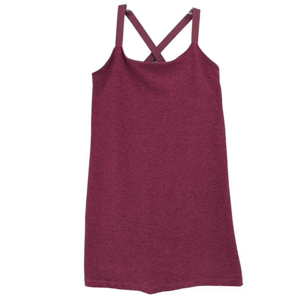 BEYOND YOGA Spacedye Move It Dress Maroon Red Str… - image 1