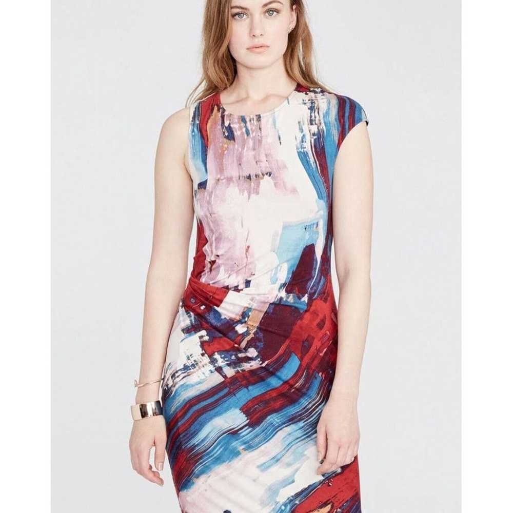 RACHEL ROY Abstract Dress Asymmetrical Ruched Mul… - image 10