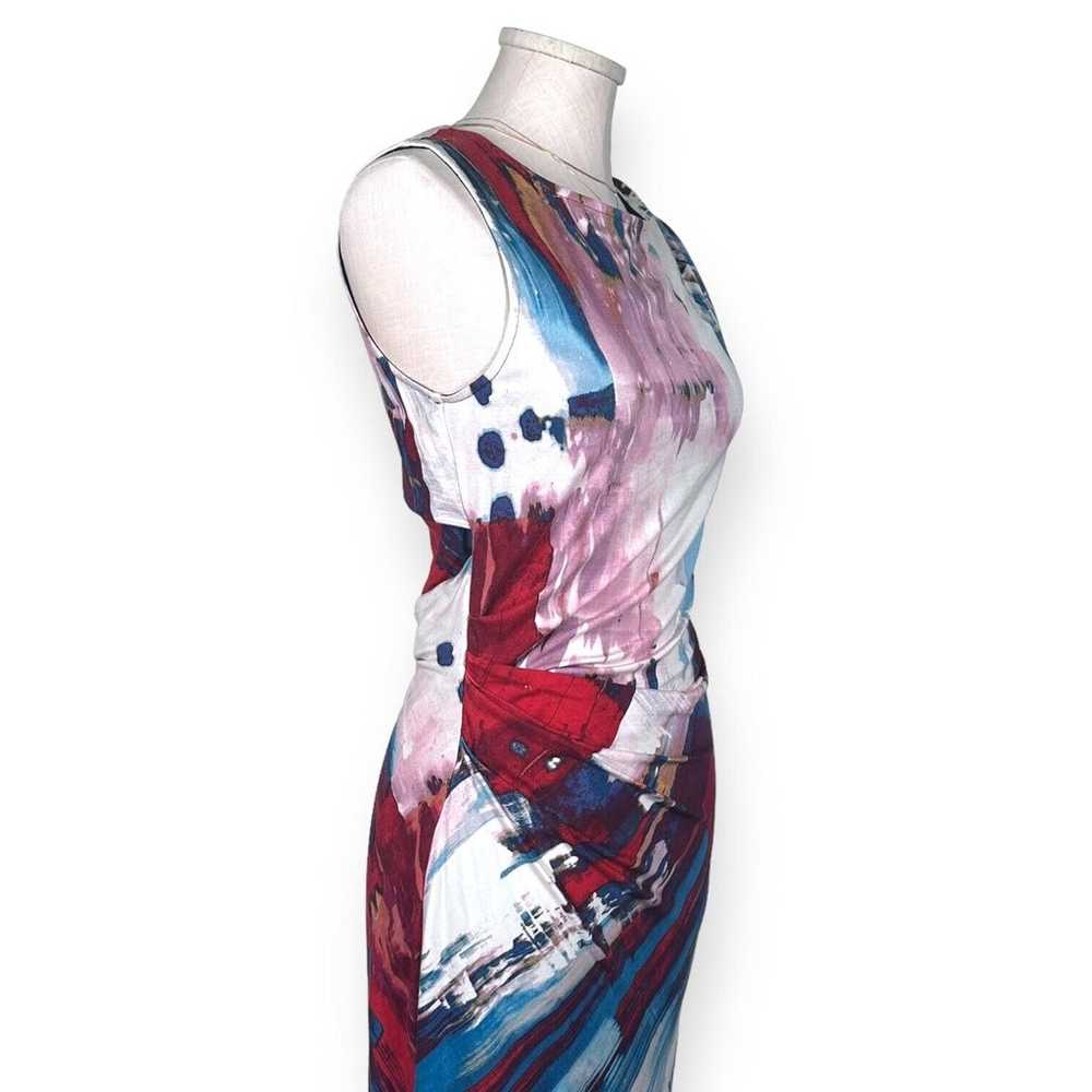 RACHEL ROY Abstract Dress Asymmetrical Ruched Mul… - image 3
