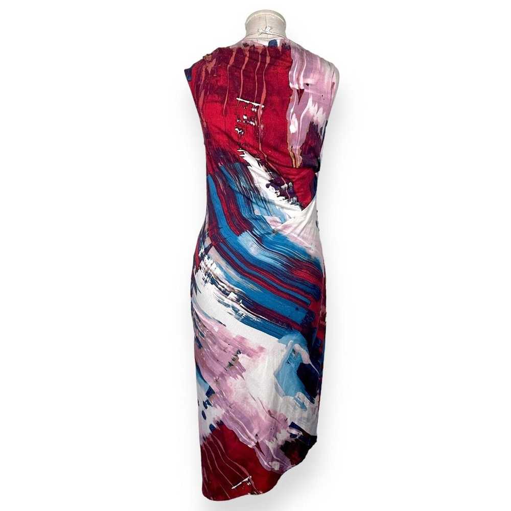 RACHEL ROY Abstract Dress Asymmetrical Ruched Mul… - image 5