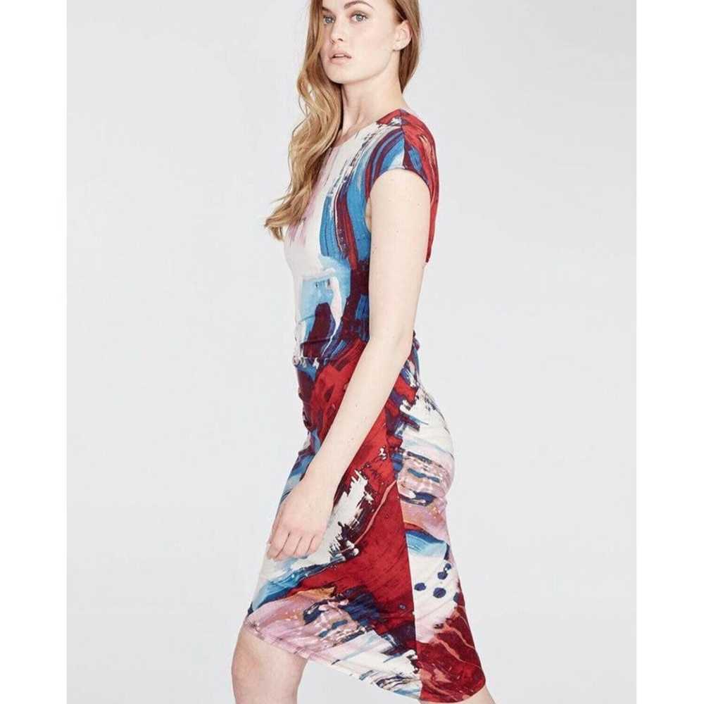 RACHEL ROY Abstract Dress Asymmetrical Ruched Mul… - image 9