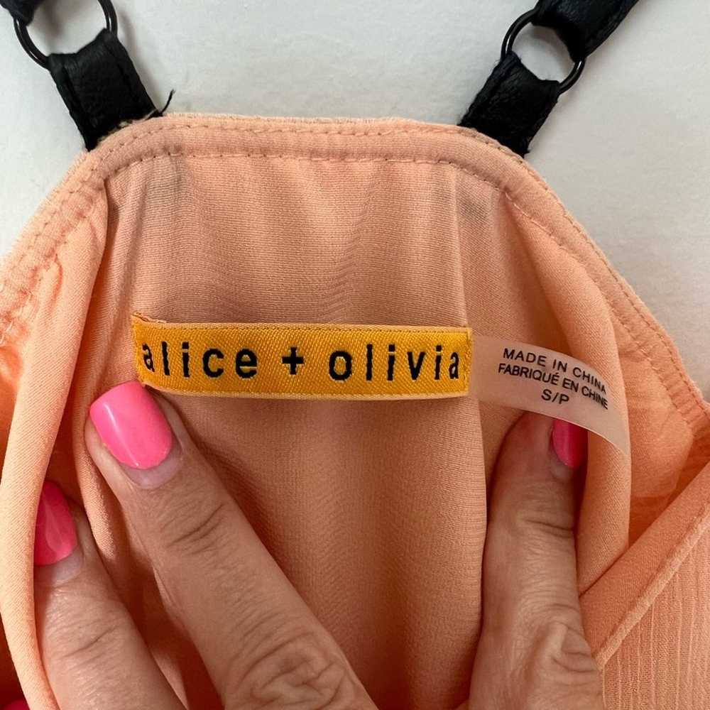Alice + Olivia Kirby Leather Strap Slip Dress Siz… - image 5